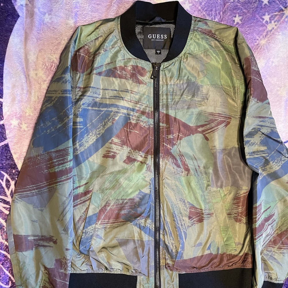 Guess Men’s Designer Bomber Jacket